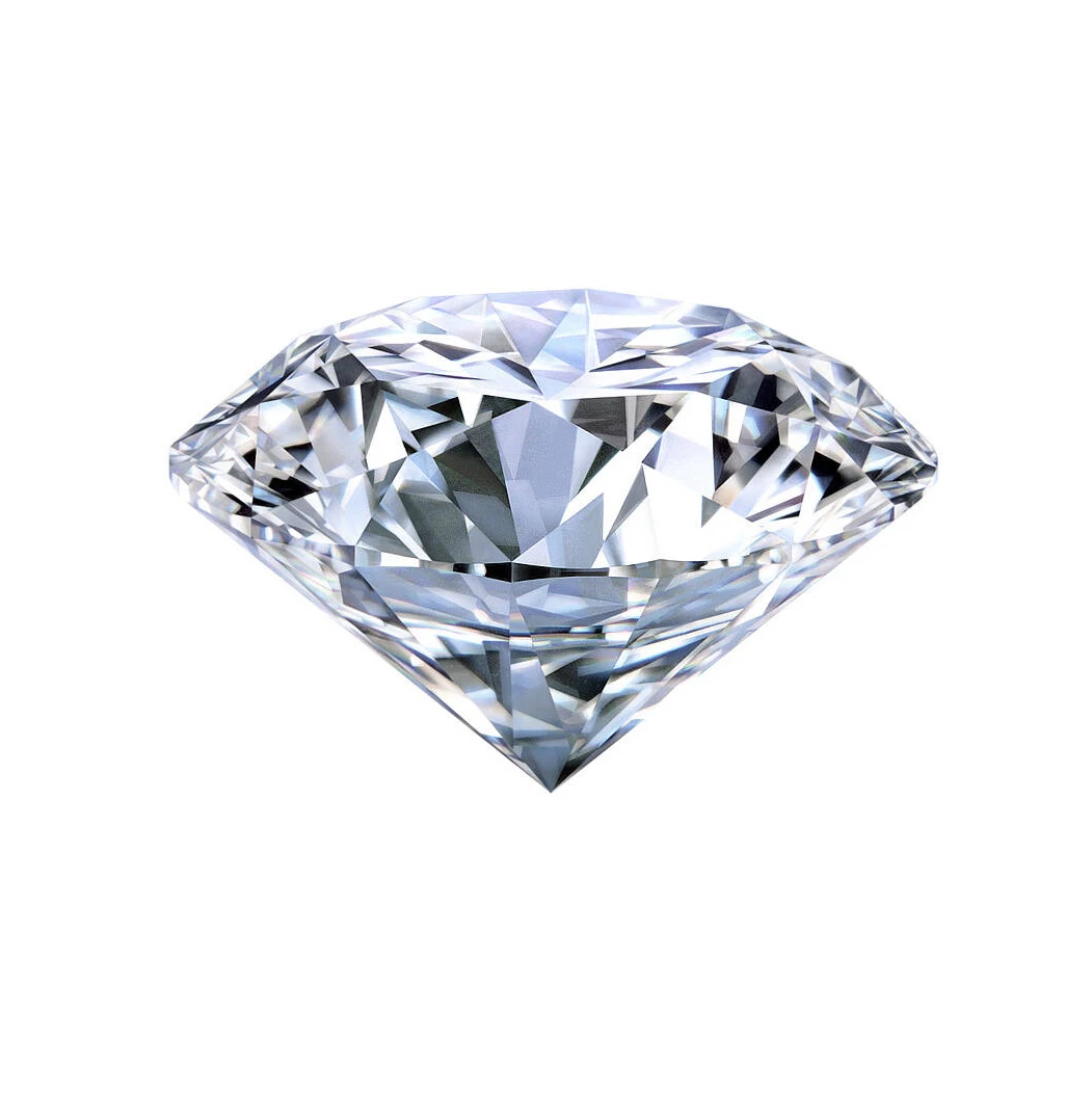 Starsgem high quality exquisite jewelry 1 Carat White round bright cut morsonite naked stone flashing