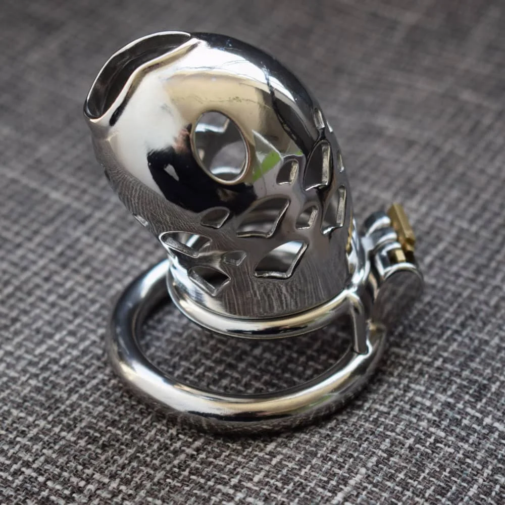 YOCY Fish Mouth Style Stainless Steel Male Chastity Device Cage Bandage Chastity Belt,Sissy chastity cage,chastity cage steel
