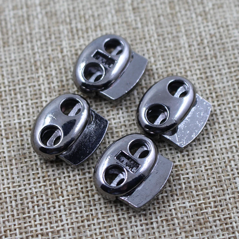 New style  pig nose metal drawstring cord end stopper with lid cord end lock