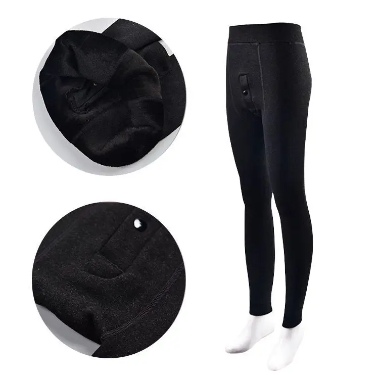 Winter Thicken 400 g Fleece Lined Fluffy Thermal Men Tights High Waist Stretch Soft Velvet Fuzzy Warm Men Leggings