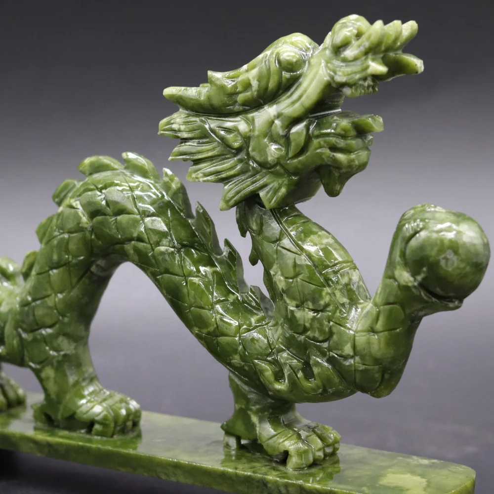 Buyer Gemstone Feng Shui Gemstone Rough Natural Jade Stone Dragon