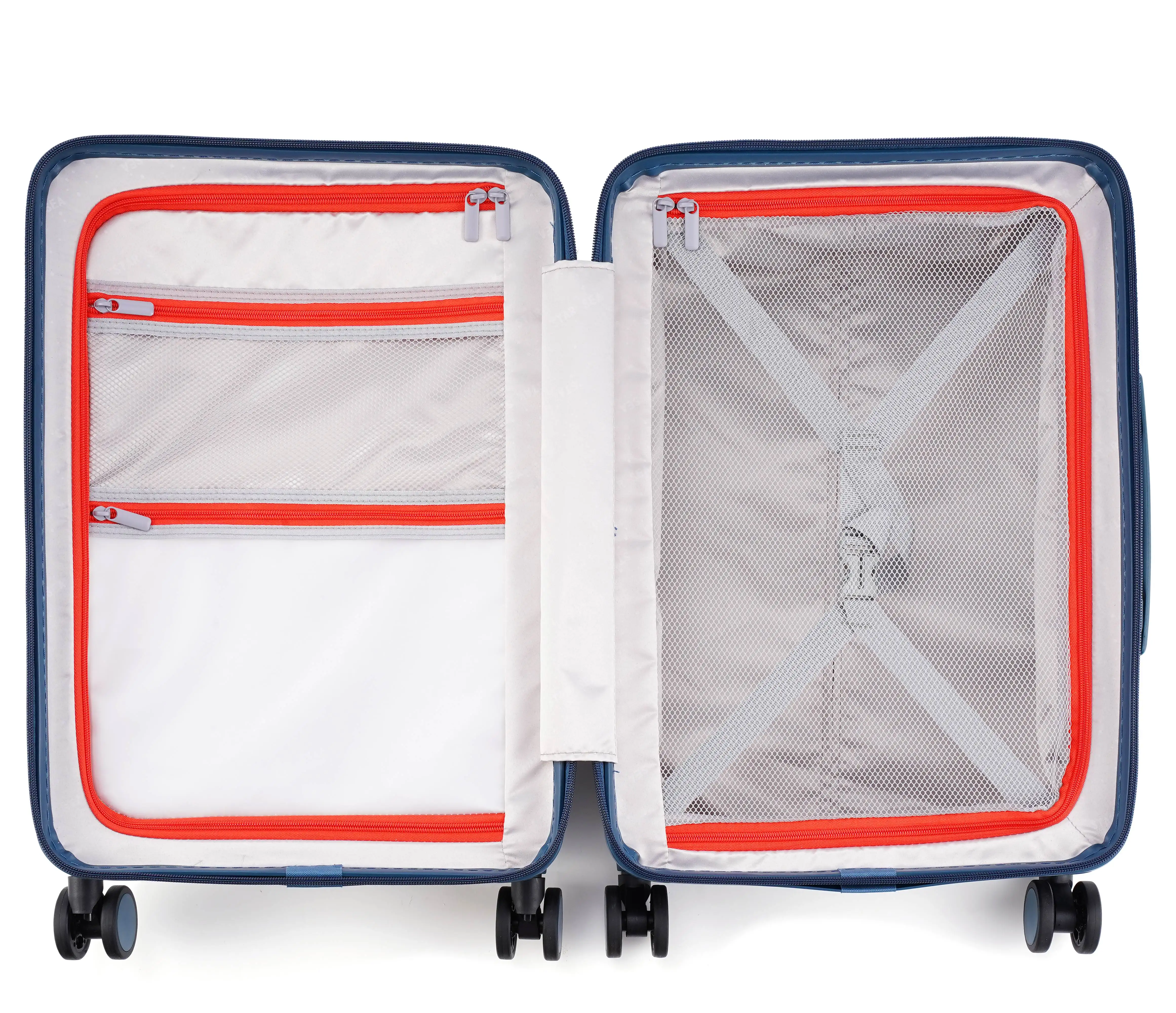 Kunpeng Lightweight Travel Cabin Case Smart Carry on Spinner Luggage Set with Anti-explosion PC Lock Opening