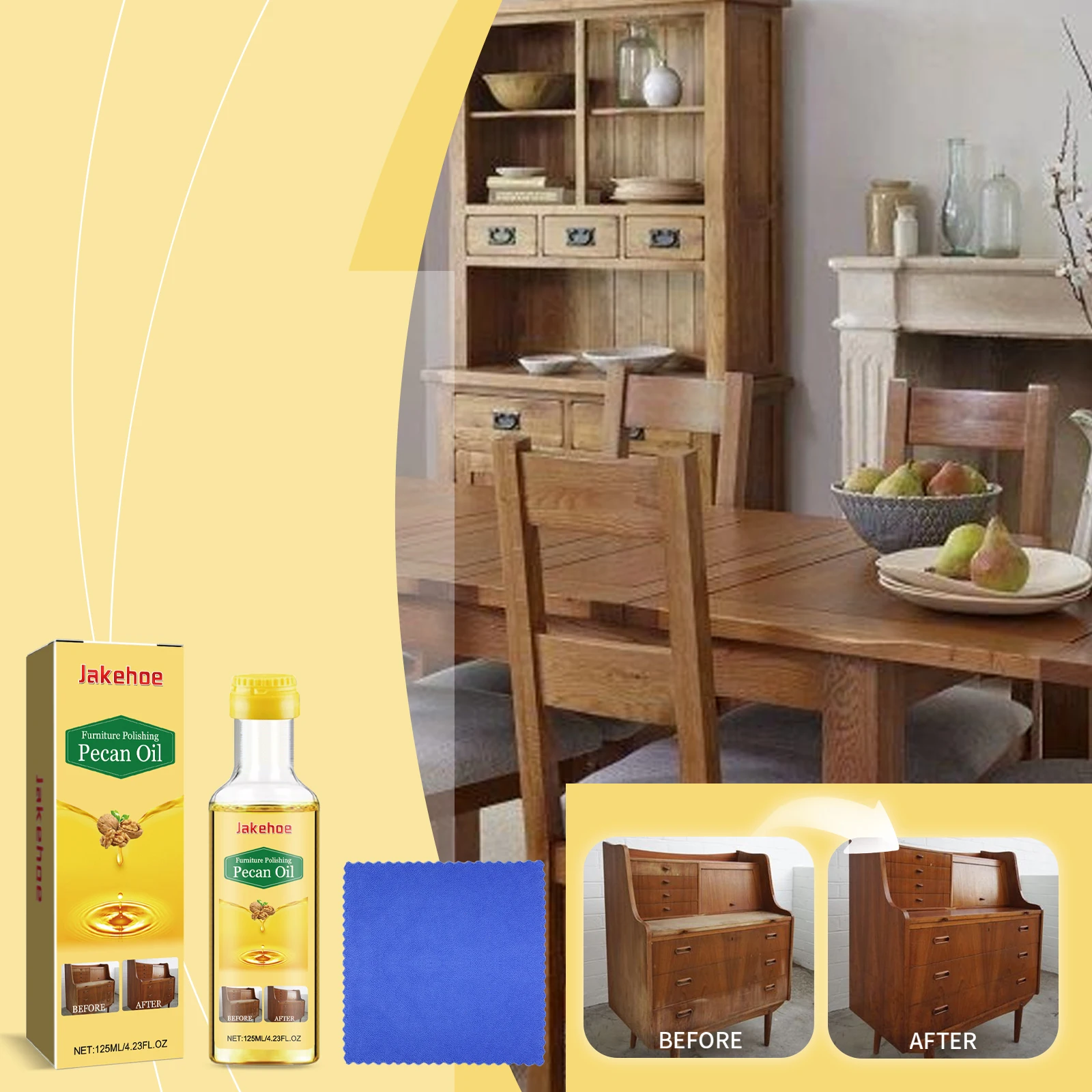Jakehoe Furniture Polish Protective Wood Furniture Polish Shiny Furniture Polish For Wood