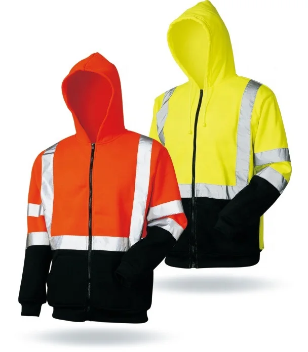 Светоотражающая Защитная куртка Hi Vis флисовая толстовка с