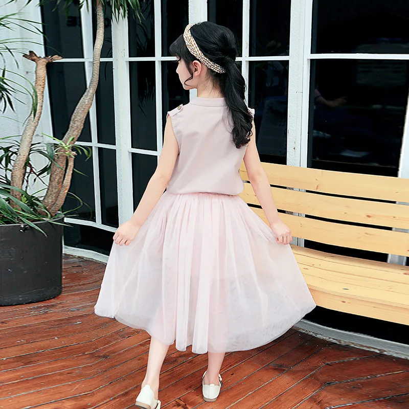 
Girl Skirt T-shirt sets Summer Suit 2021 New Girl Fashion Two-piece Wholesale little kids girls 2 piece sets 