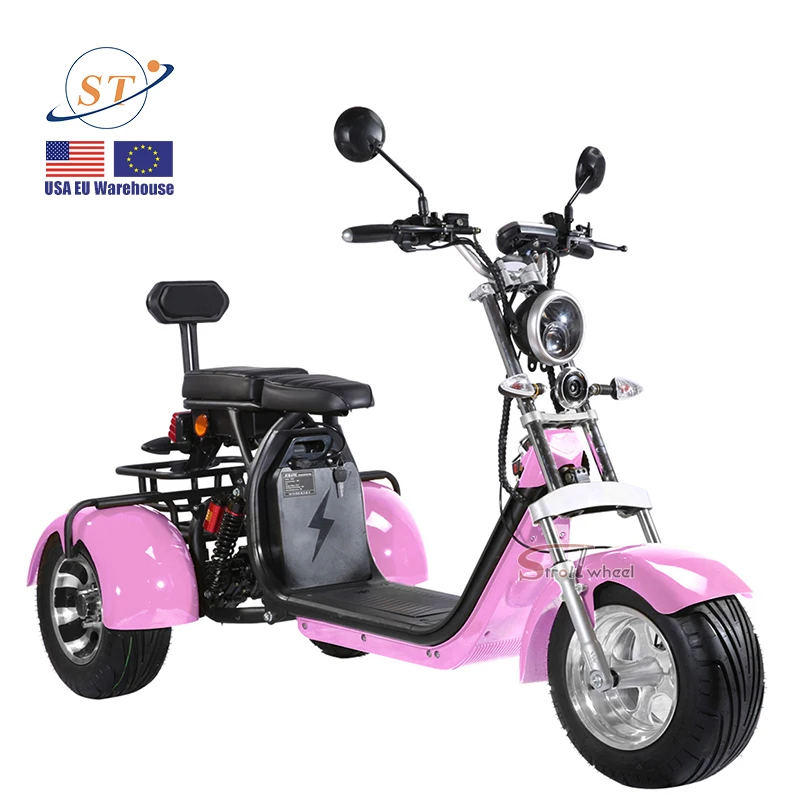 European warehouse citycoco 2000w electric motorcycle adult 3 wheel  60v 40ah battery electric scooters powerful adult