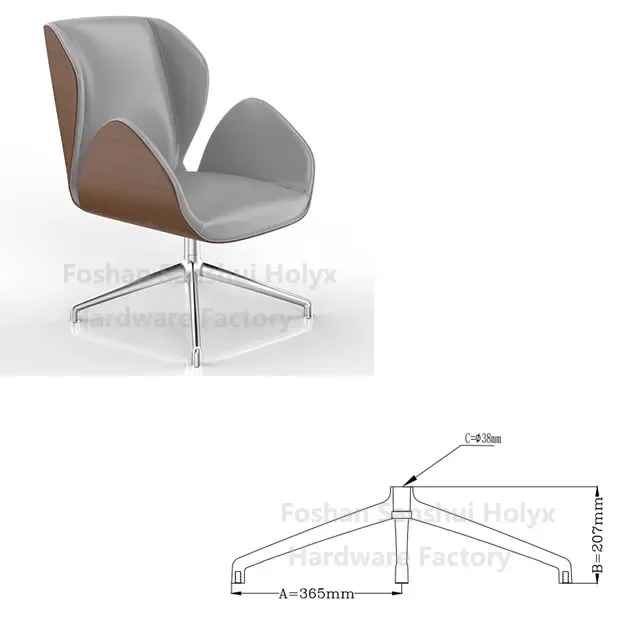 Office Chair Base Parts  5 Five Star Chromed Furniture Frame Chair Legs Base for Swivel Chairs