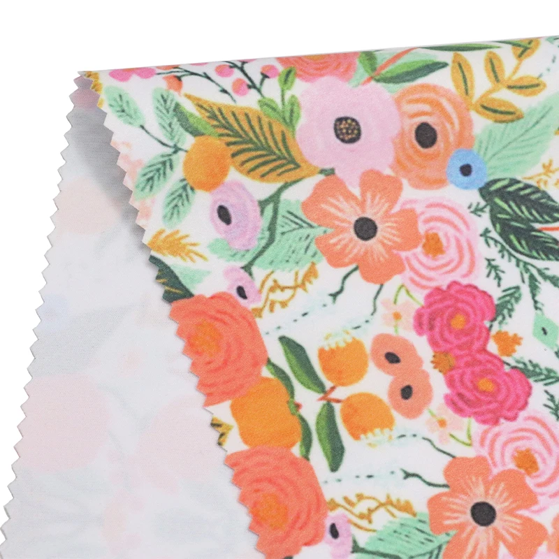 Customizable printed water-repellent digital printing polyester four sided elastic fabric for swimsuit