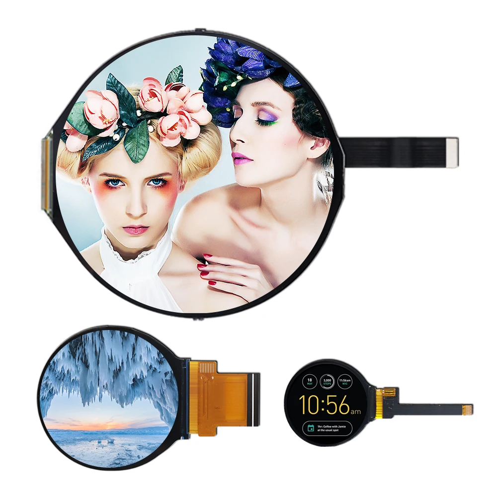 Full Color HD Spi Tft Lcd Round Display Module Screen Circular Panel Lcd Circle Display