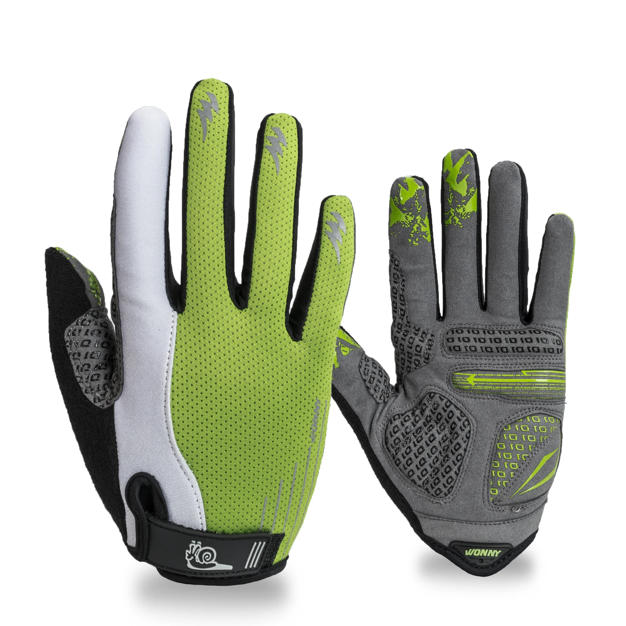 WONNY high quality breathable riding cycling gloves full finger Bike Bicycle racing gloves