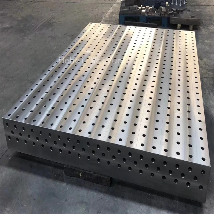 3D Cast Iron Steel Welding Table Nitrided With Measuring Scales and Accessories