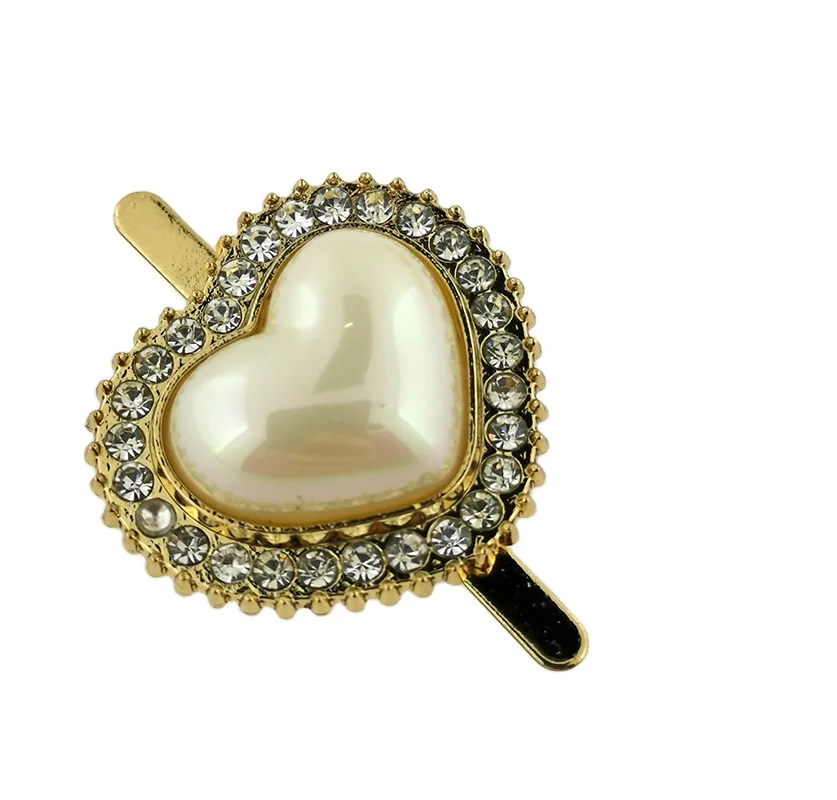 2022 new Colored pearl alloy material  accessory pin buckle for shoe/bag