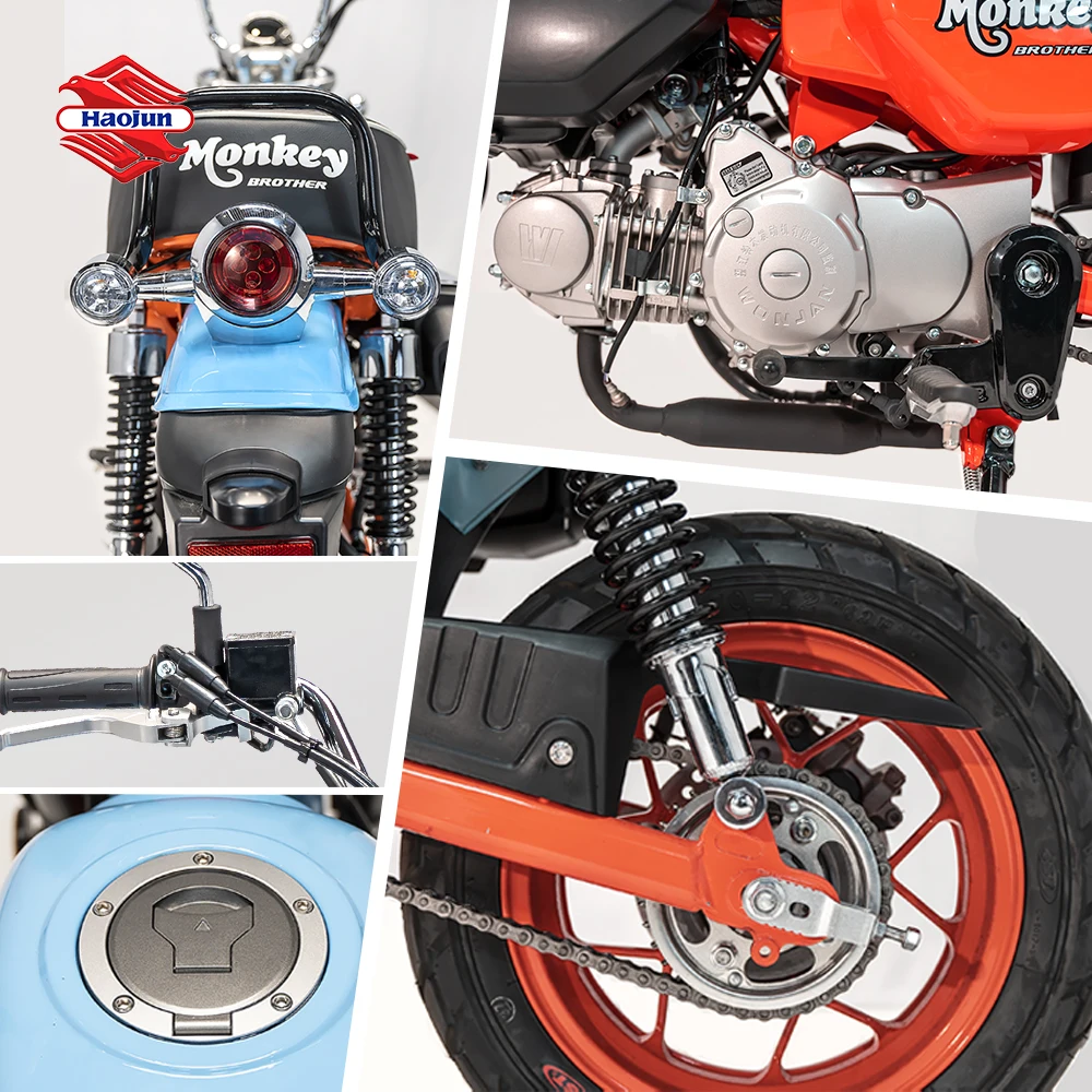 haojun mini motorcycle minibike 150cc Made in China 2 rounds mini motorcycle gasoline mini cruiser motorcycle