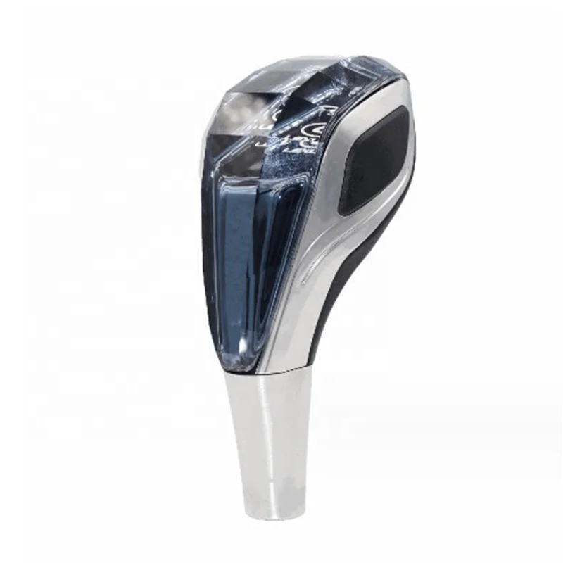 Car Crystal Gear Shift Head Touch Color Led Light 8/10/12Mm Built In Interface Shift Gear Knob
