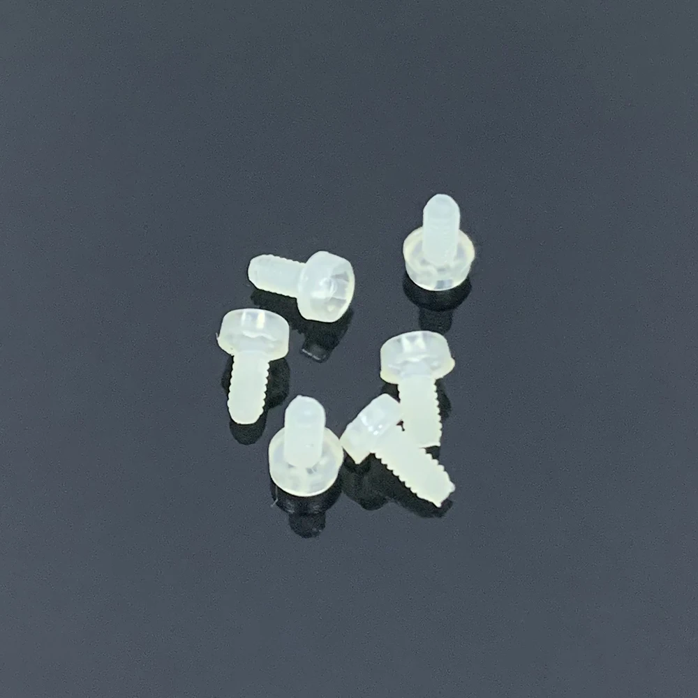 M2 * 4 фабрики круглая голова нейлон шнековый пластиковый винт с плоской головкой, YG205A-2-4