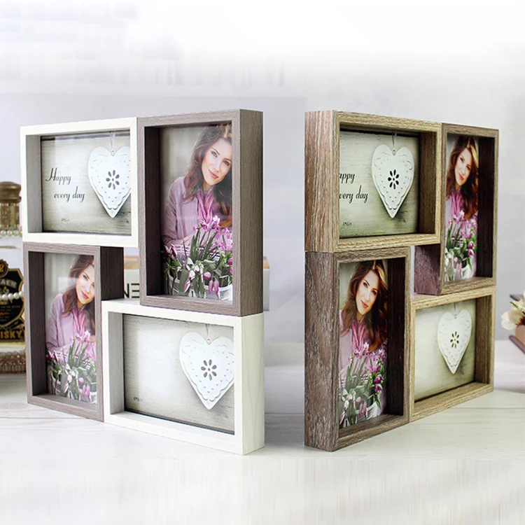 Wholesale Wooden Family Multiple Collage Picture Photo Frames With Good Quality