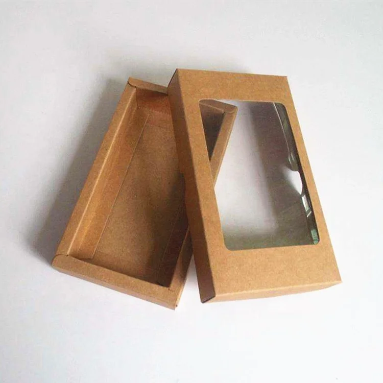 Custom design clear PVC window box packaging