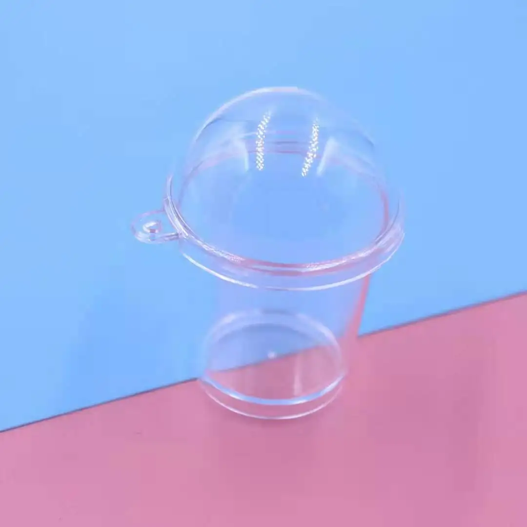 Simulation Mini Mudu Mousse Cup Pudding Ice Cream Sundae Cup DIY Cup Keyring Snow Globe Keychain With Straw