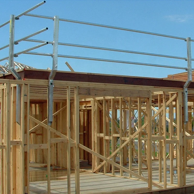 Алюминиевые перила для защиты крыши от падения