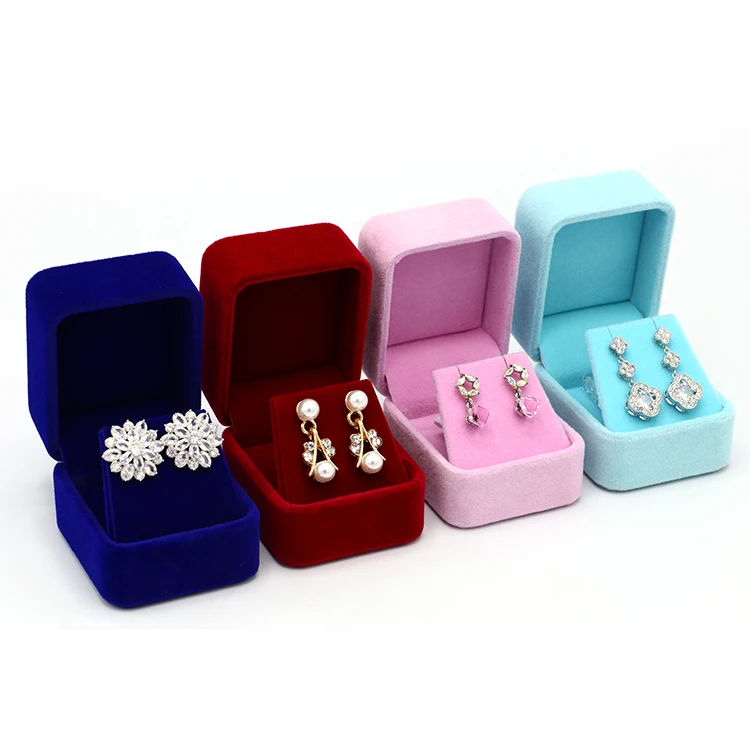 FADELI Fashion hot sell manufacture direct supply custom jewelry velvet ring gift boxes jewellery packaging