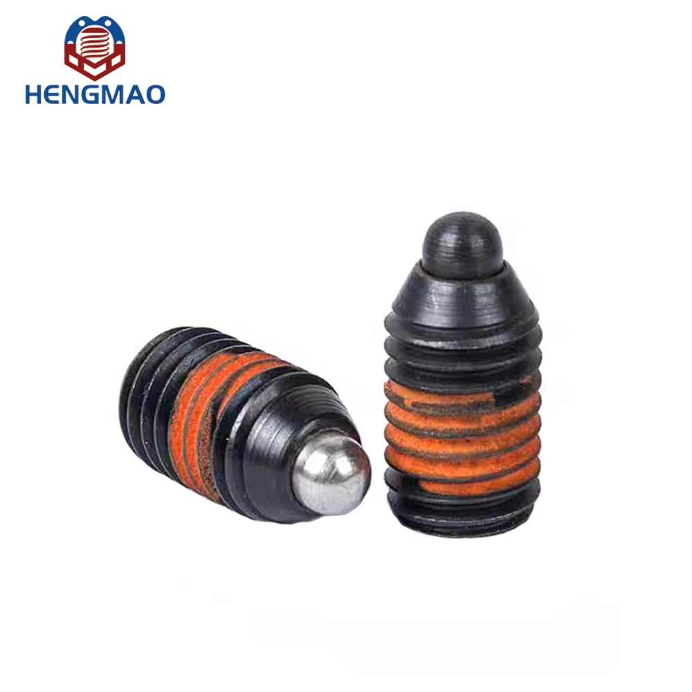 HM633 High Quality Carbon Steel Black Oxide Hex Socket Spring Ball Plunger