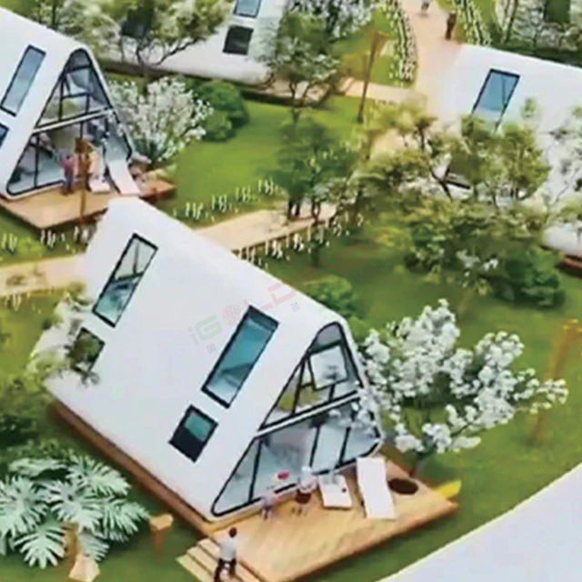Prefabricated Mini Mobile Tiny Modern Simple Tiny Steel Trailer Container House on Wheels