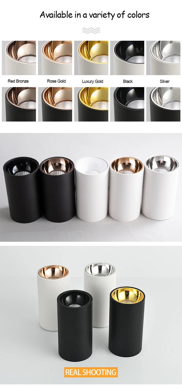 Surface Mounted Led Downlight Showroom Lighting 3000K Warm White 35W Led Cob Downlight