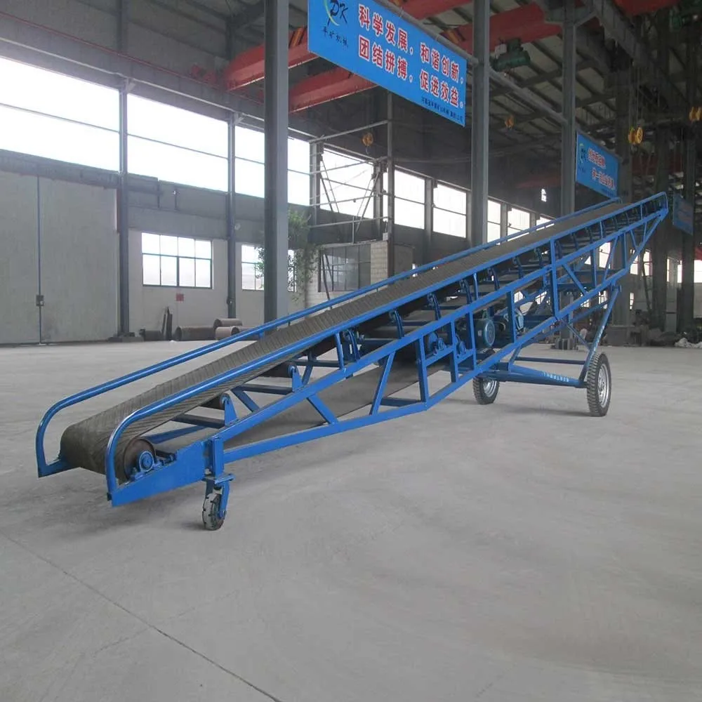 Flexible mining equipment mobile portable belt conveyor for sand gravel