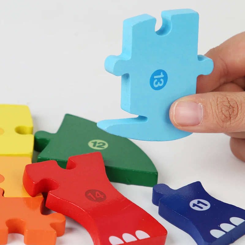Custom Factory Direct 3D Puzzles Educational Toys Kids Animals Wooden Jigsaw Puzzles For Children