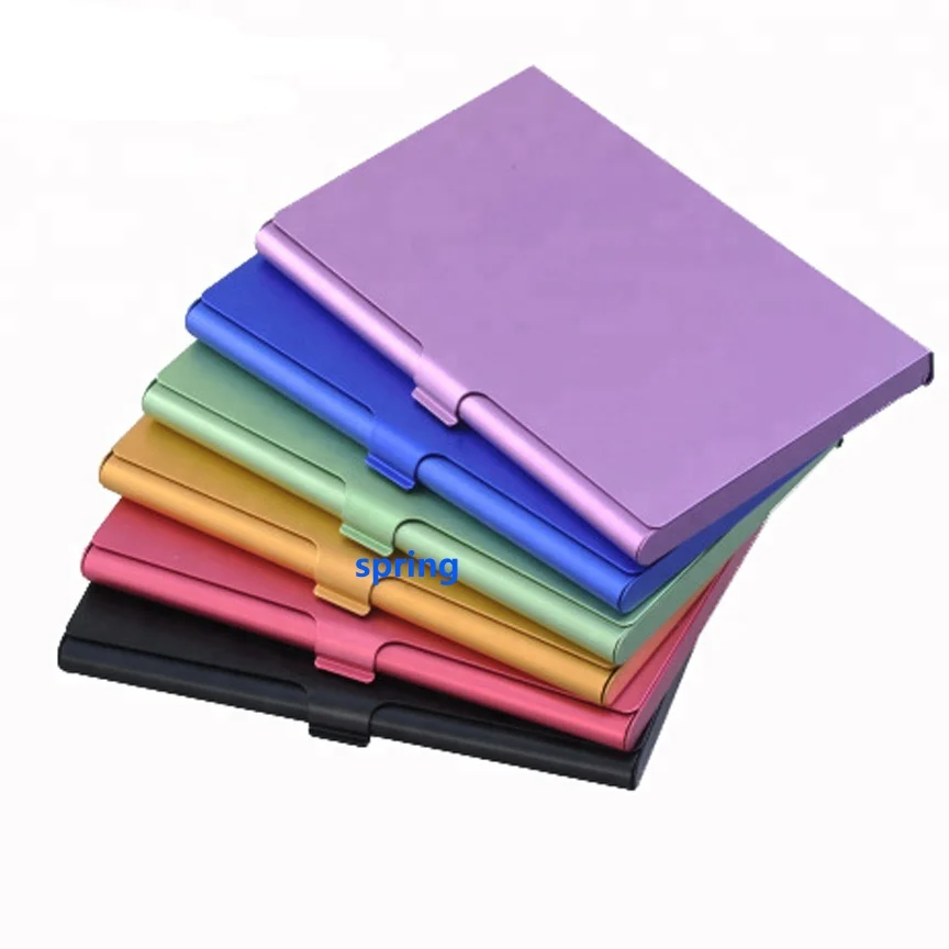 Quality Metal Name Card Box Name Card Holder Colourful Business Card box
