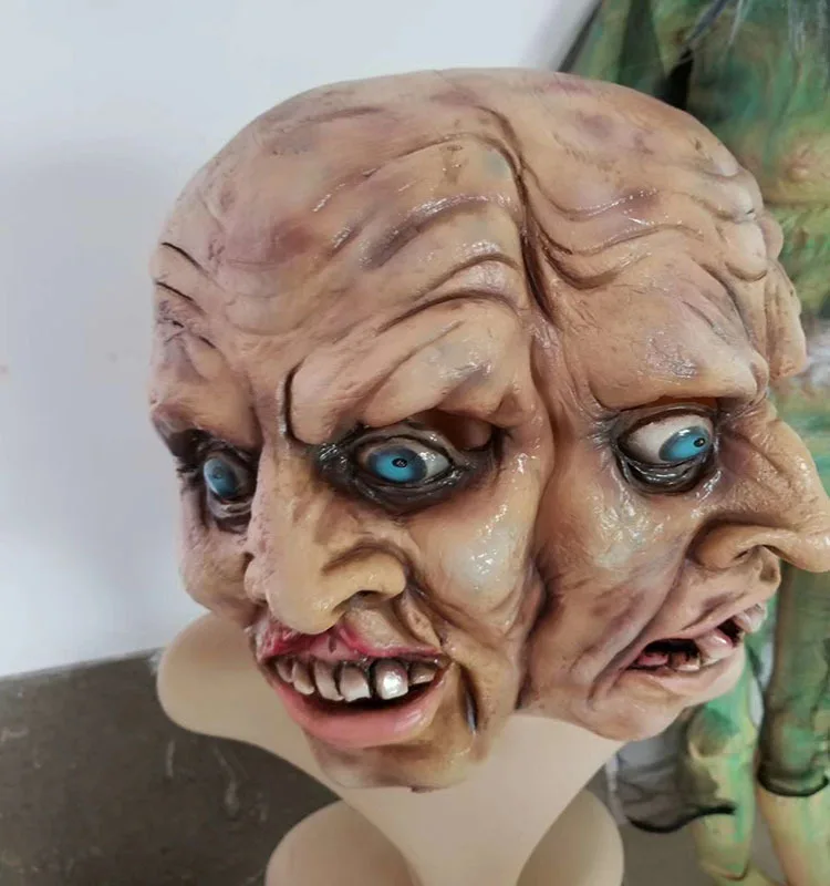 Wholesale Hot Sale Halloween Horror Mask Head Alien Hood Zombie Party Mask