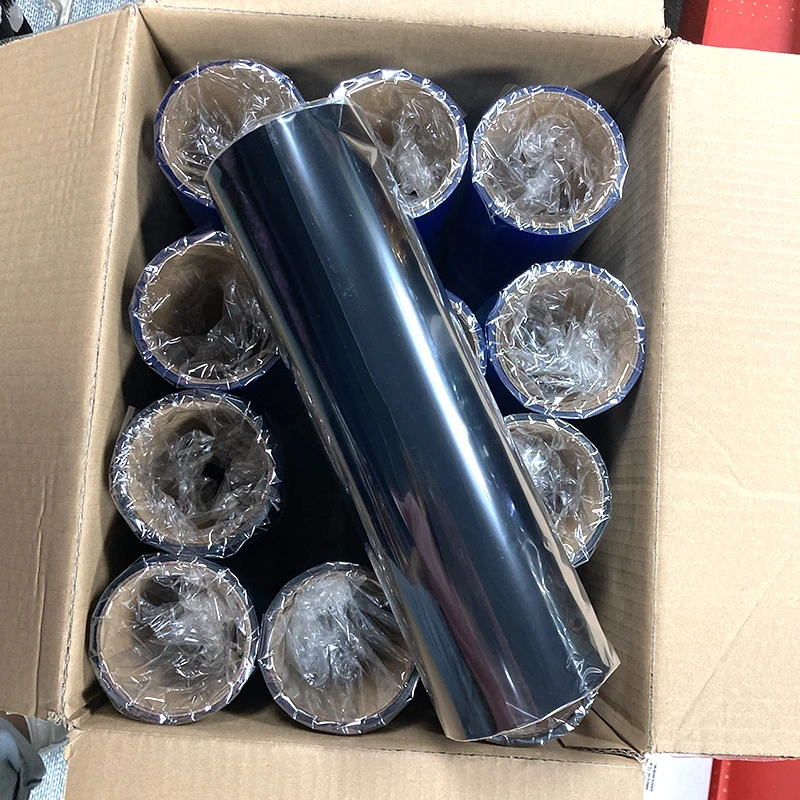 High Quality Transparent 0.3*10M Self Adhesive Auto headlight Film Wholesale PVC Polyester Sticker Vinyl Wrap Lamp Film