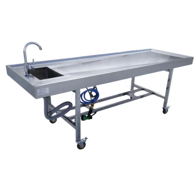 KLT-JY680 stainless steel autopsy table
