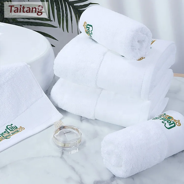 Wholesale 100% Cotton Luxury Hotel Bath Towel Sets Custom Hotel Bath Towel Set