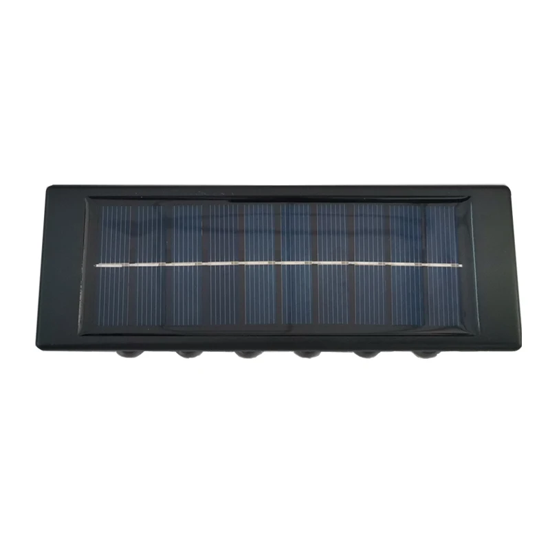 12 LED Solar Wall Light UP and Down Illuminate Outdoor Sunlight Sensor Lamp IP65 Waterproof Modern Nordic Style