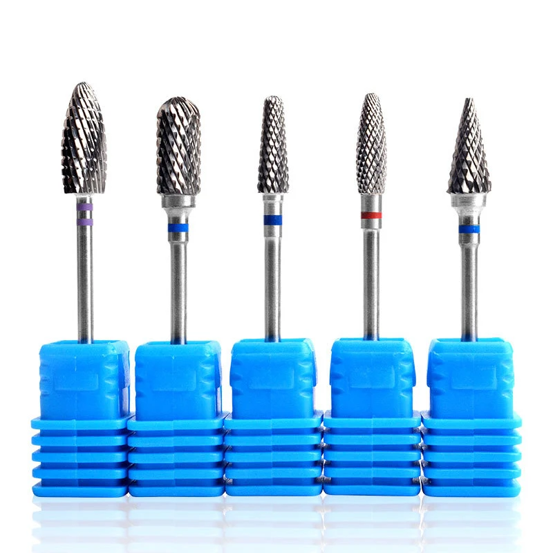 High Quality Multifunctional Tungsten Carbide Milling Cutter Burrs Nail Drill Bits Set Nail File Manicure For Nail Art Tools