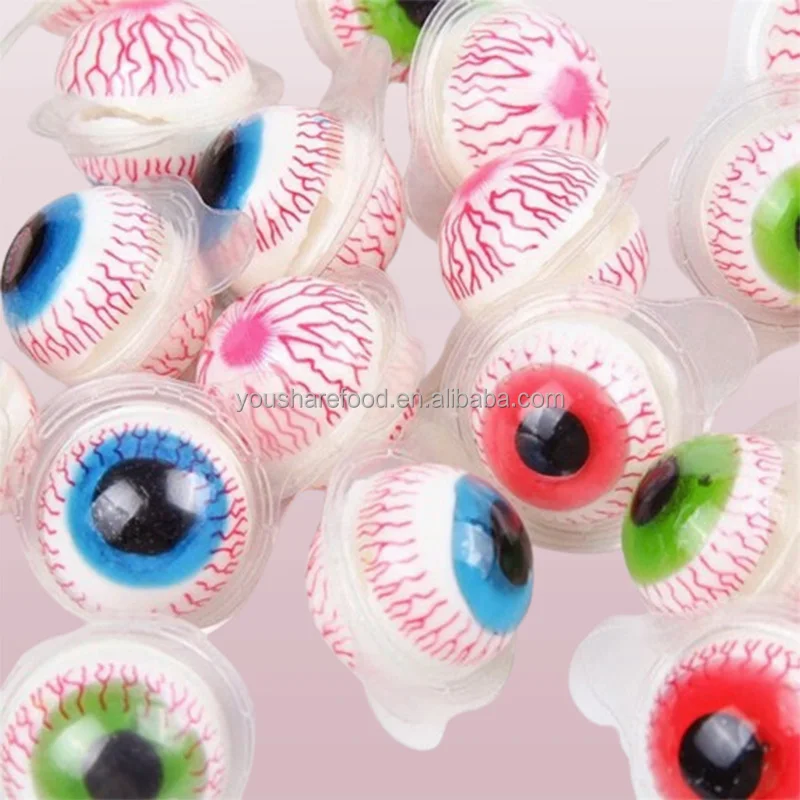 Sweets manufacturer wholesale custom halal bulk gummy candy eyes