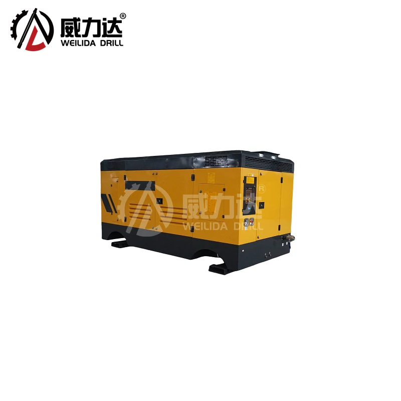 Competitive Price 18bar Drilling Air Compressor Portable Diesel Engine Screw Air Compressor for drilling rig