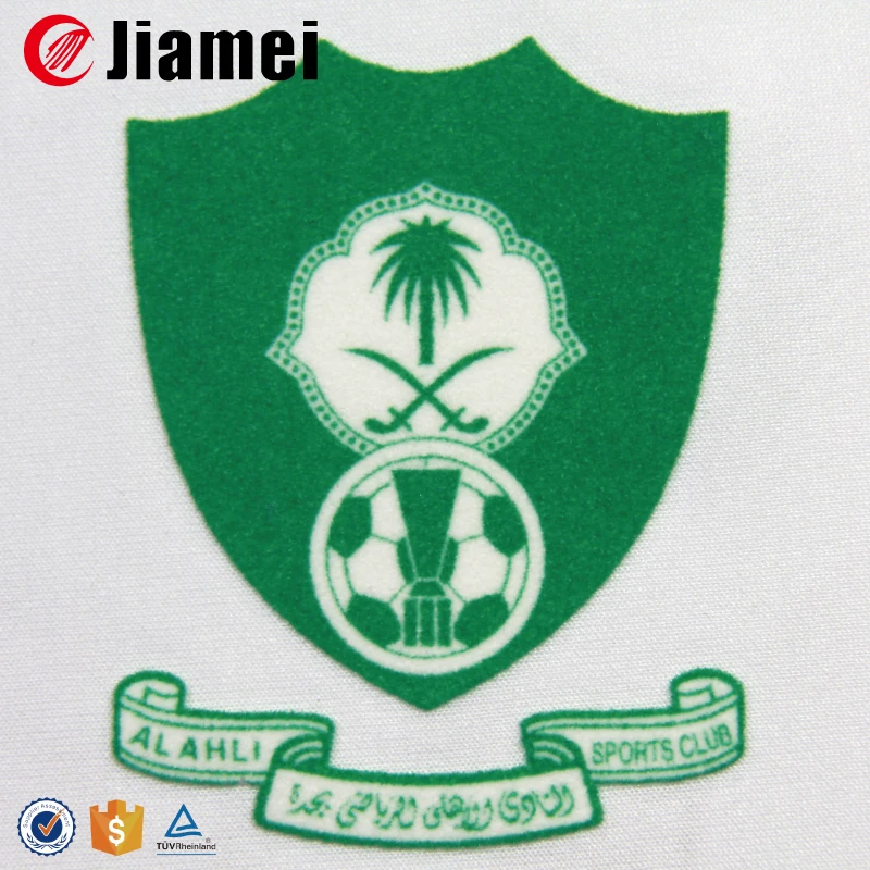 T-shirt heat transfer stickers flock logo heat transfers