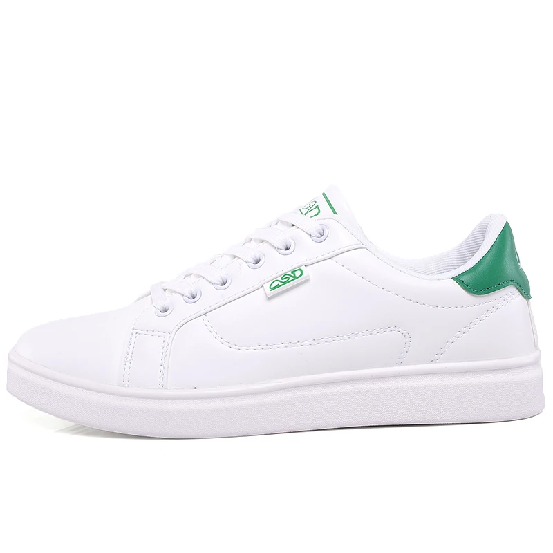 
Hot selling products PU leather upper mens white skateboard shoes 