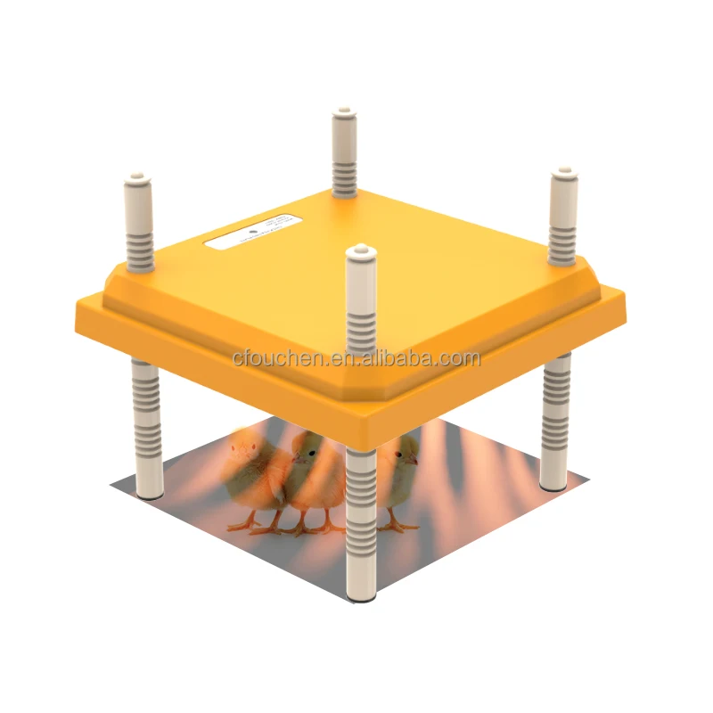 OUCHEN Chick Brooder Heating Plate with Easy- Cleaning Plate Poultry Coop Heater Chicks Warmer Adjustable Height Brooding Heater
