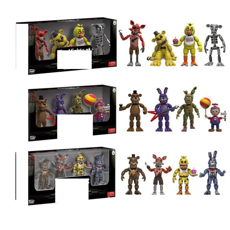 Five Nights At Freddy With 3d Eyes Halloween Horror Thriller Adventure Game Mini Building Blocks Bricks Figures Toys