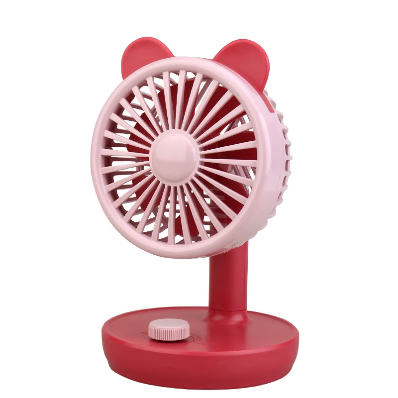 Usb Foldable Rechargeable Telescopic Mini Desktop Air Fan 3 In 1 Camping Portable Battery Fan