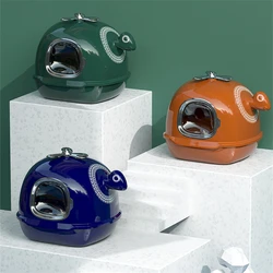 Fully Enclosed Anti Splash Cat Litter Shovel Odor Proof Cat Toilet Helicopter Cat Litter Box