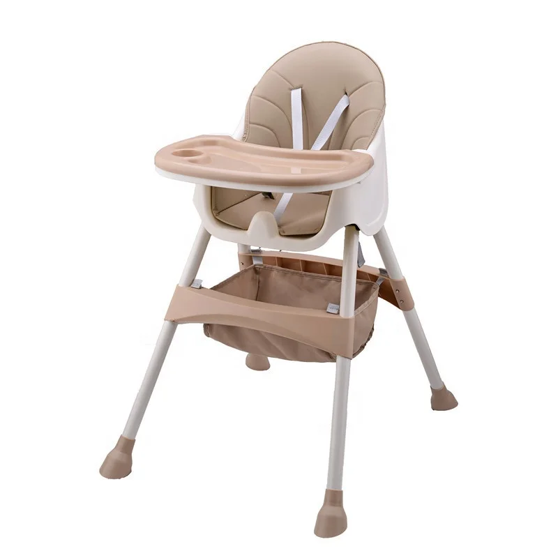 Multifunctional Folding Adjustable Height Kids High Chair Baby Feeding