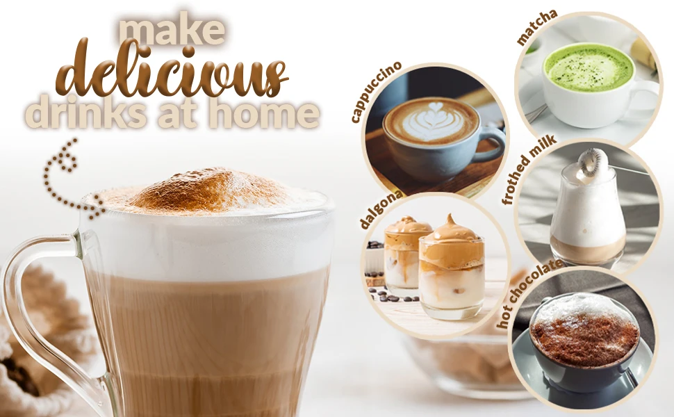 Amazon Hot sale Handhold portable Matcha Coffee Milk Frother Battery Electric milk frother for Matcha Whisk