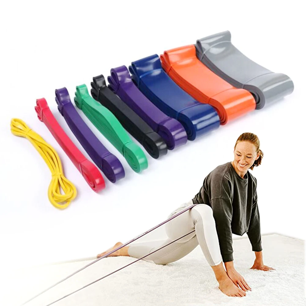 Custom Pull Up Assist Resistance Stretch Exercise Yoga Bands Latex Rubber Fitness Training Elastic Band Circular Exercise Band