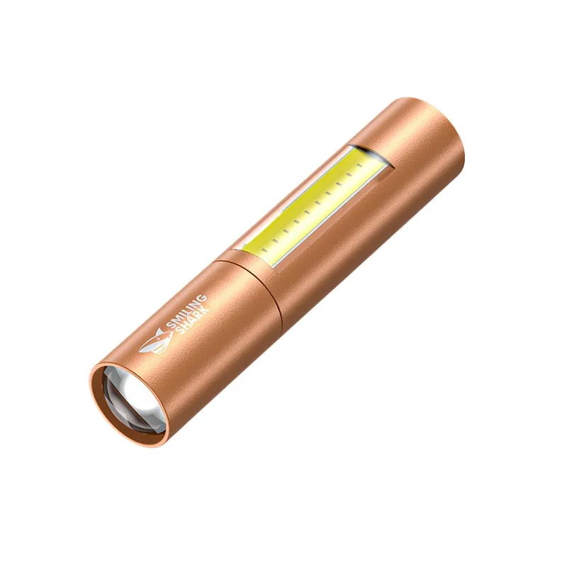 Custom Outdoor Mini Flashlight for Camping Inspection USB Charging Portable Bright Waterproof Headlamp