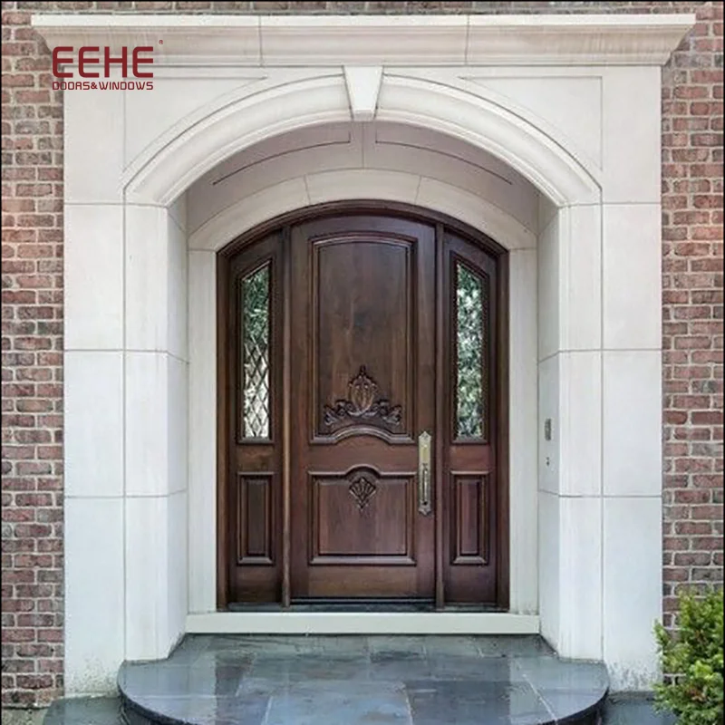 EEHE latest kerala gate wood carving design modern mahogany main entrance door price