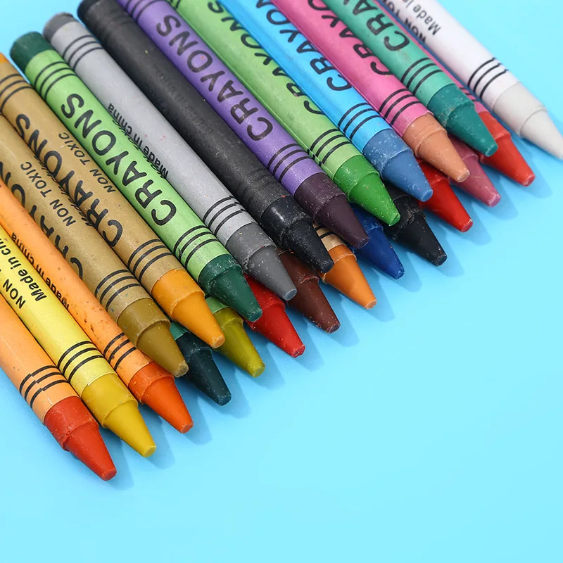 Cheap Set Colored Crayons With Custom Logo